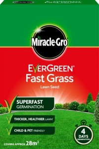 MIRACLE GRO EVERGREEN FAST GRASS SEED 840g